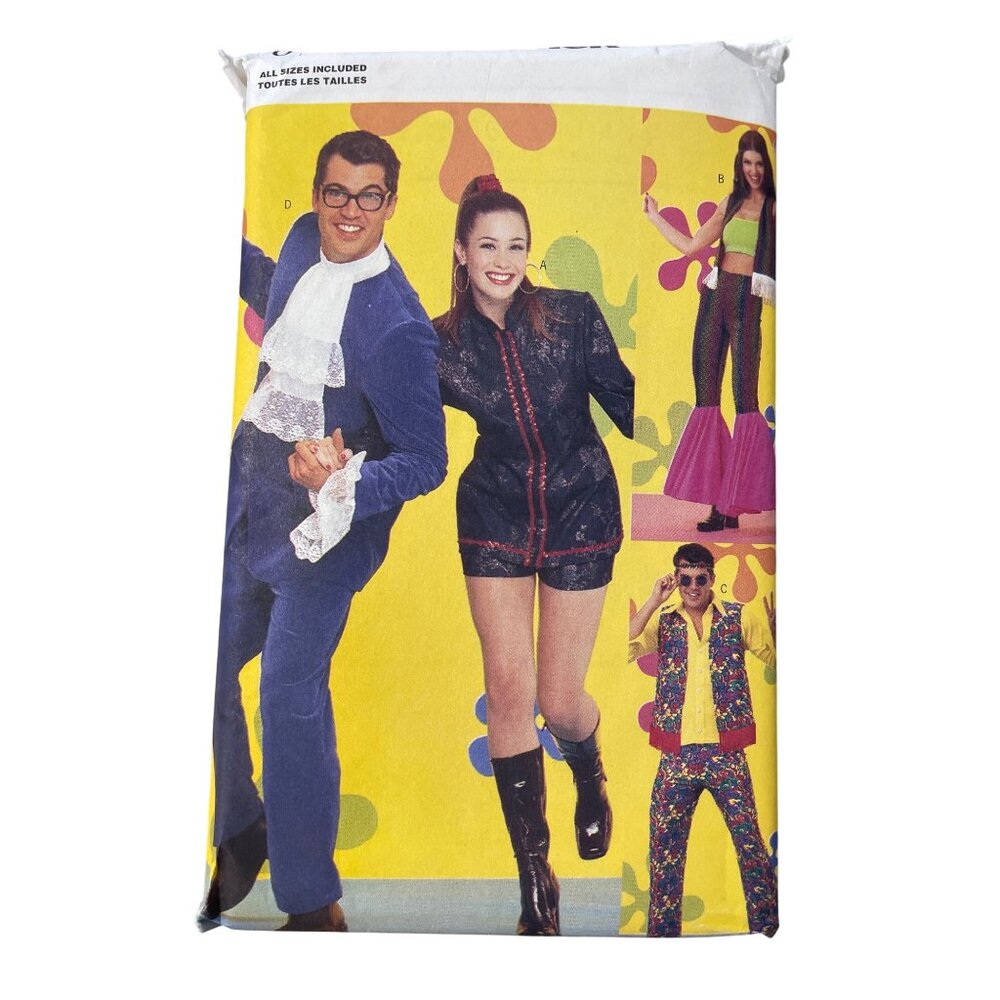 Butterick 6754 Austin Powers Pattern All Sizes Mens Womens Costume UNCUT